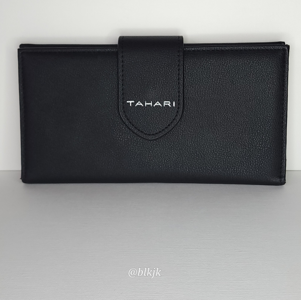 Tahari Wallet Excellent Used Condition *Black Vegan Leather*